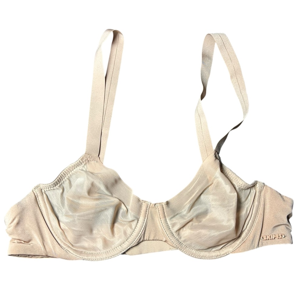 SKIMS nude clay molded unlined Demi underwire bra size 34A NWOT